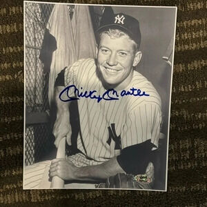 Mickey Mantle autographed photo